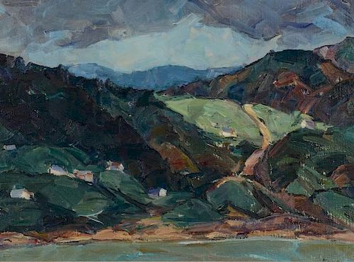 NELLIE KNOPF O/C LANDSCAPENellie