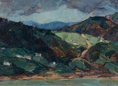 NELLIE KNOPF O/C LANDSCAPENell