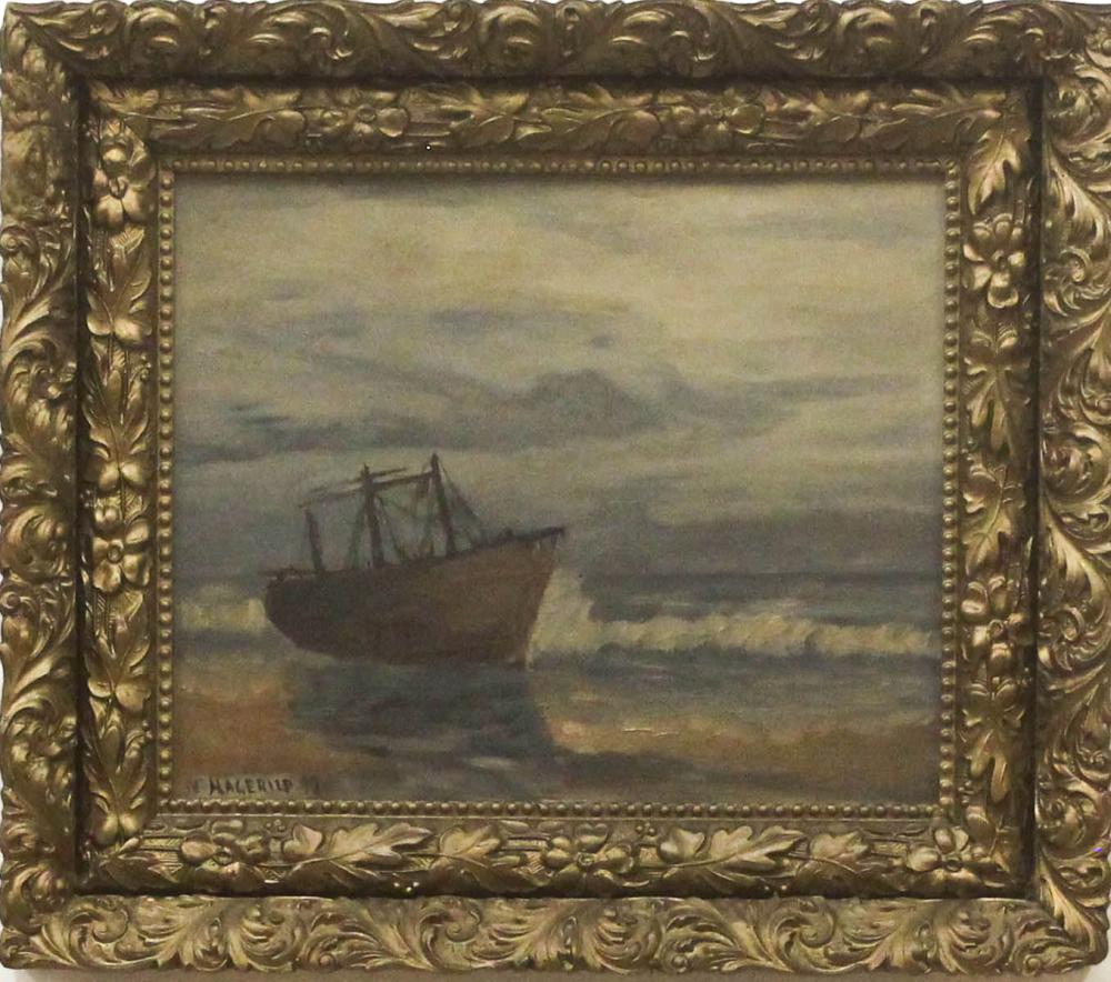 NELS HAGERUP OIL ON BOARDNELS