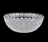 NEMOURS LALIQUE ART GLASS BOWL
