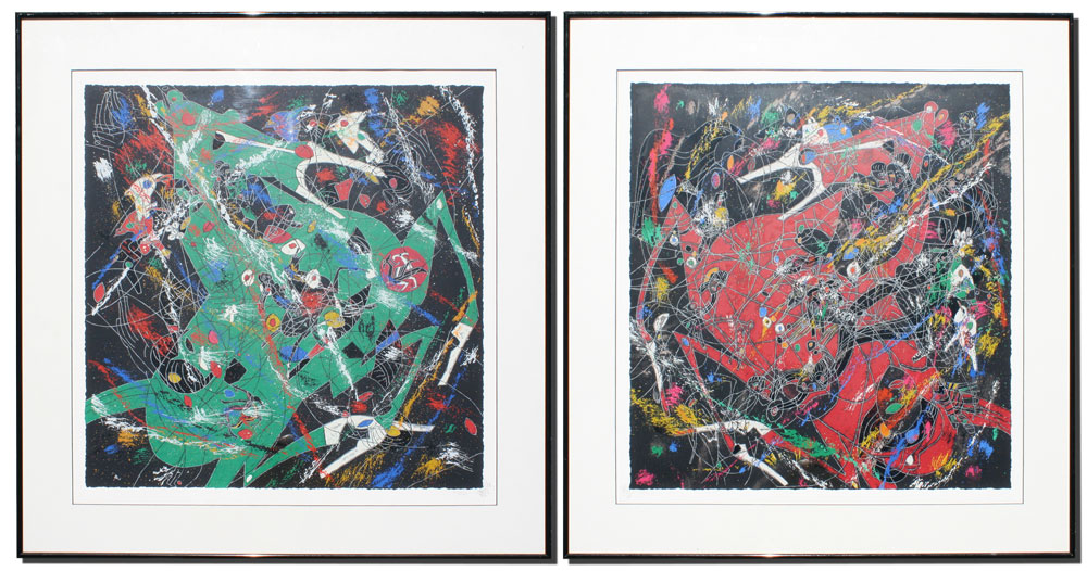 NENG He (Chinese 1942-): 2 Abstract