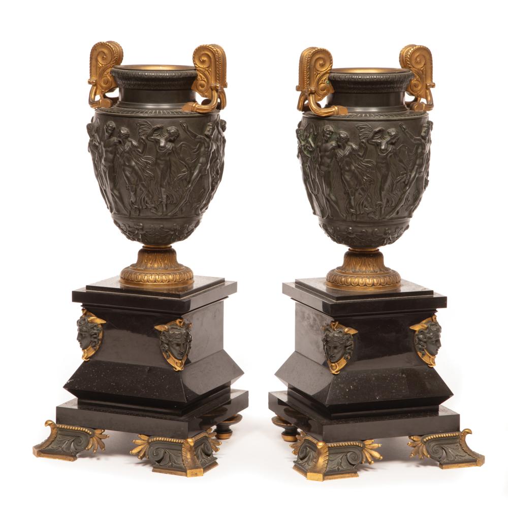 NEO-GREC GILT AND PATINATED