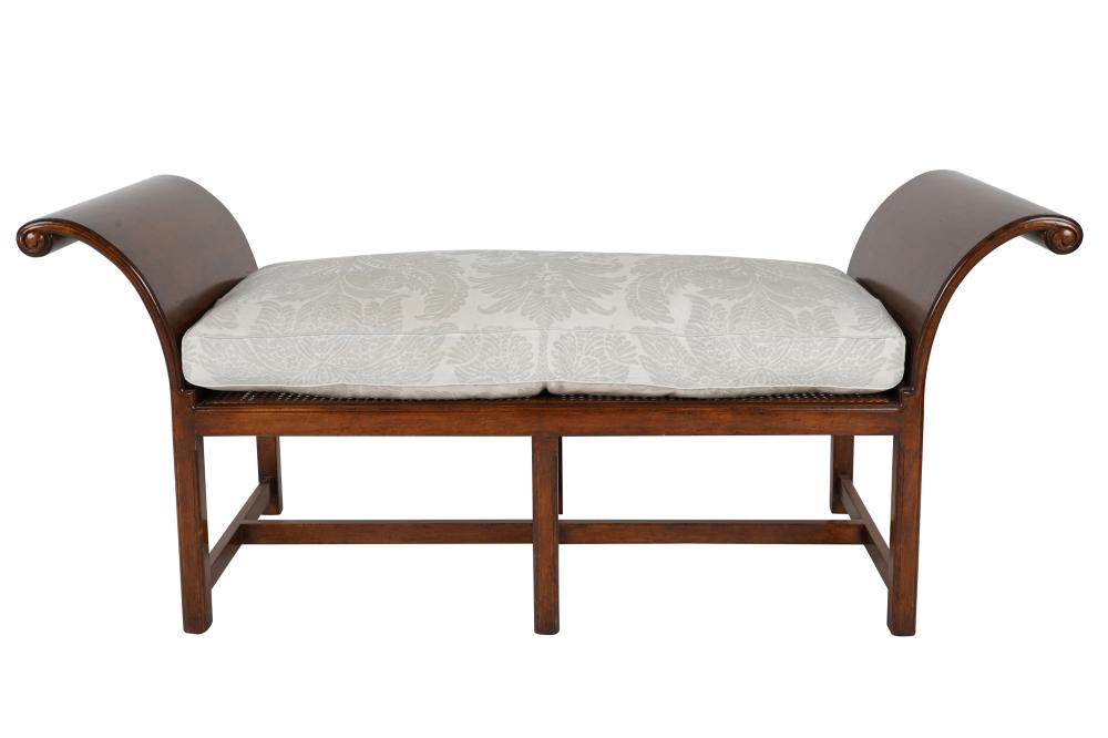 NEOCLASSIC CANED BENCHwith a