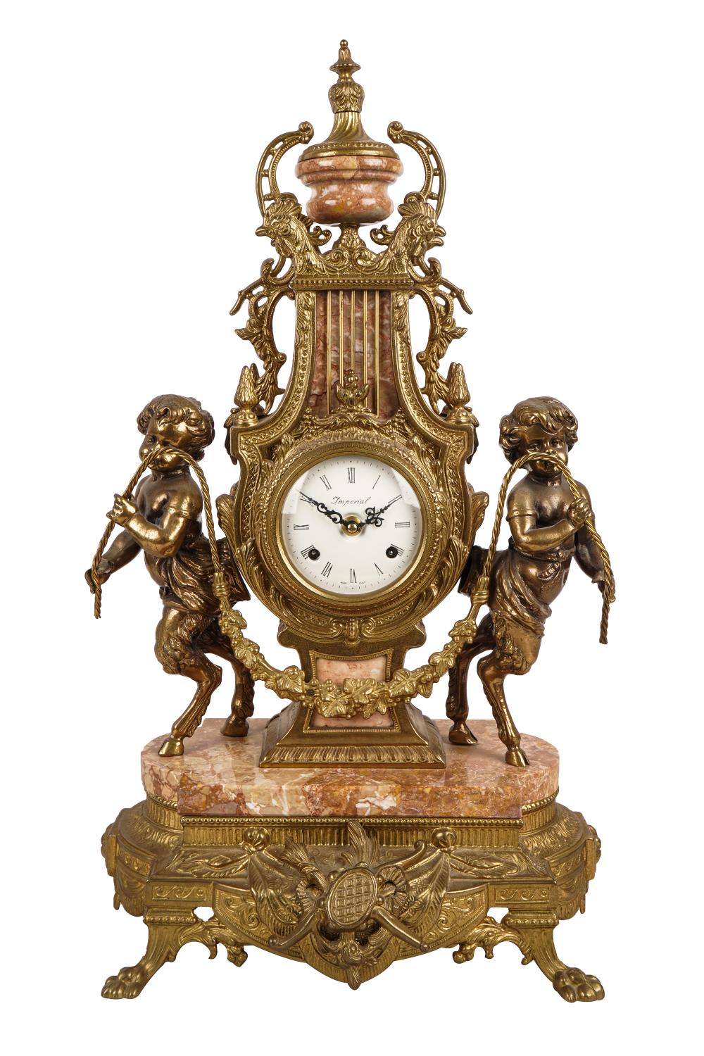 NEOCLASSIC GILT METAL & MARBLE