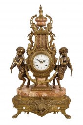 NEOCLASSIC GILT METAL & MARBLE
