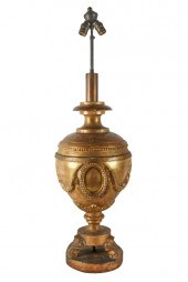 NEOCLASSIC GILT WOOD URNmounte