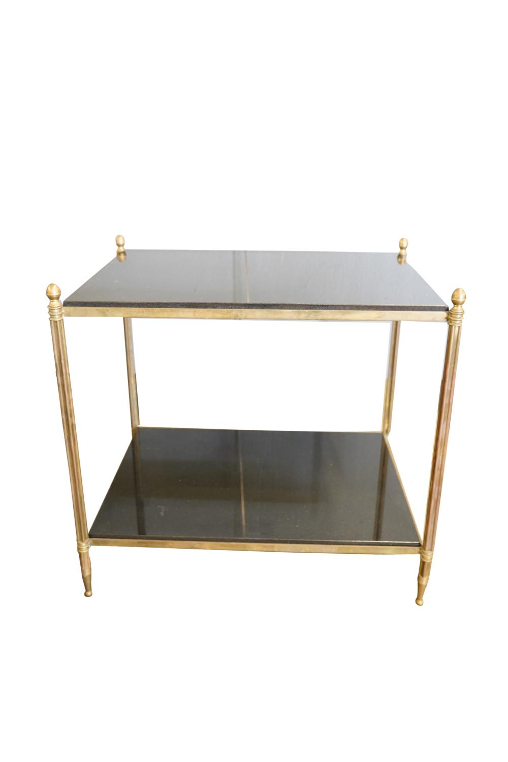 NEOCLASSIC STYLE BRASS & GRANITE