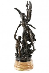 NEOCLASSIC STYLE BRONZE FIGURA