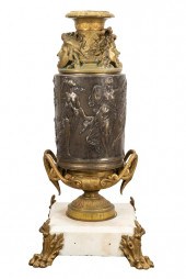 NEOCLASSIC-STYLE BRONZE & GILT