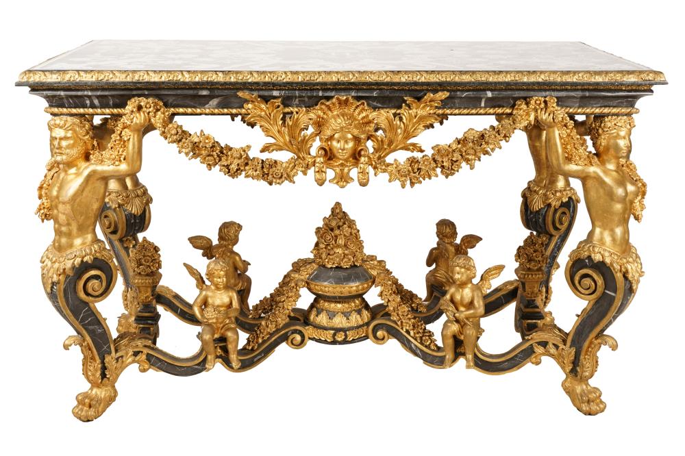NEOCLASSIC STYLE GILT WOOD SALON