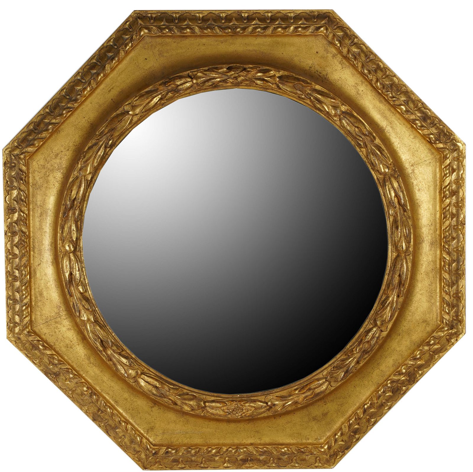 NEOCLASSIC STYLE OCTAGONAL GILTWOOD