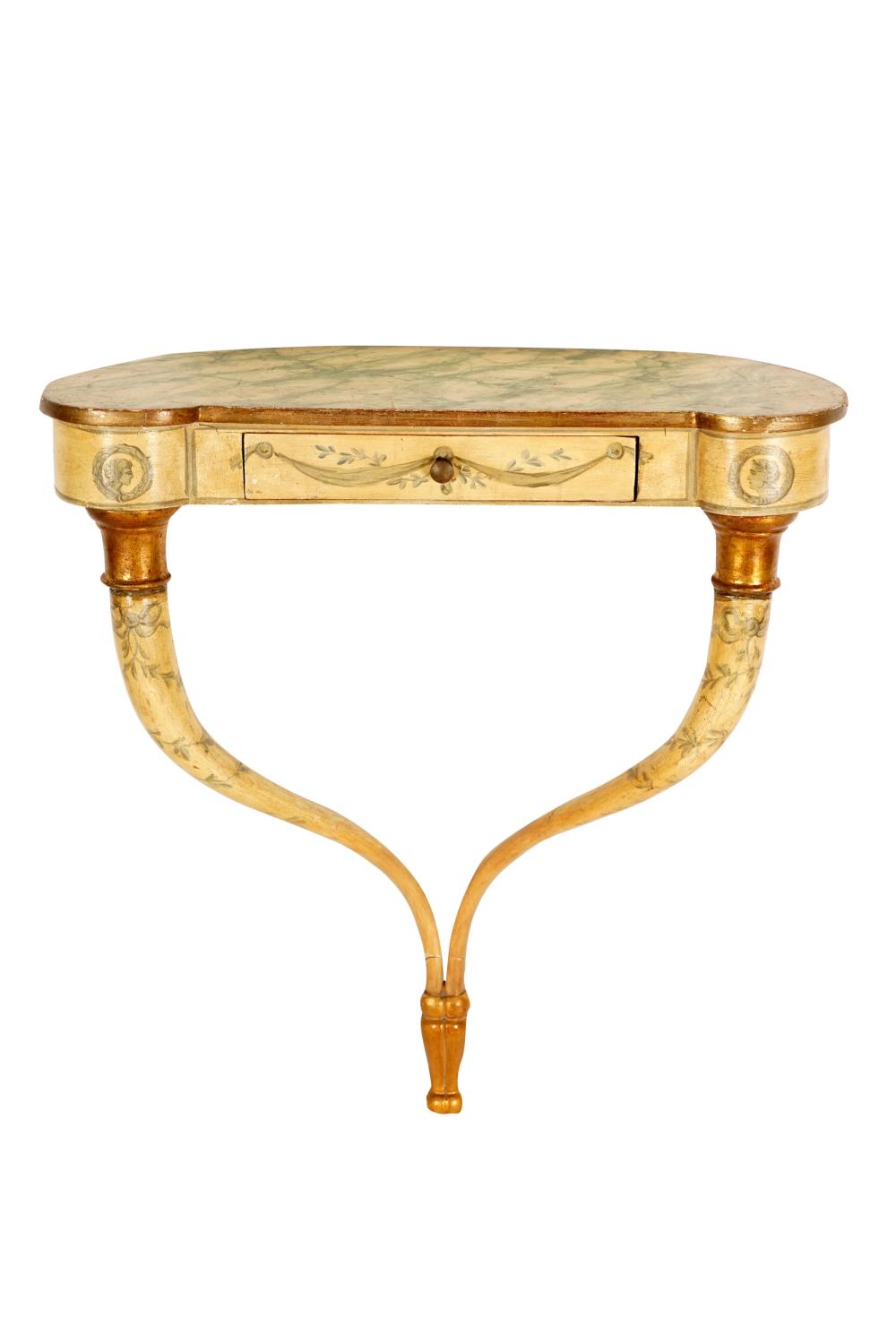 NEOCLASSIC STYLE PAINTED & PARCEL
