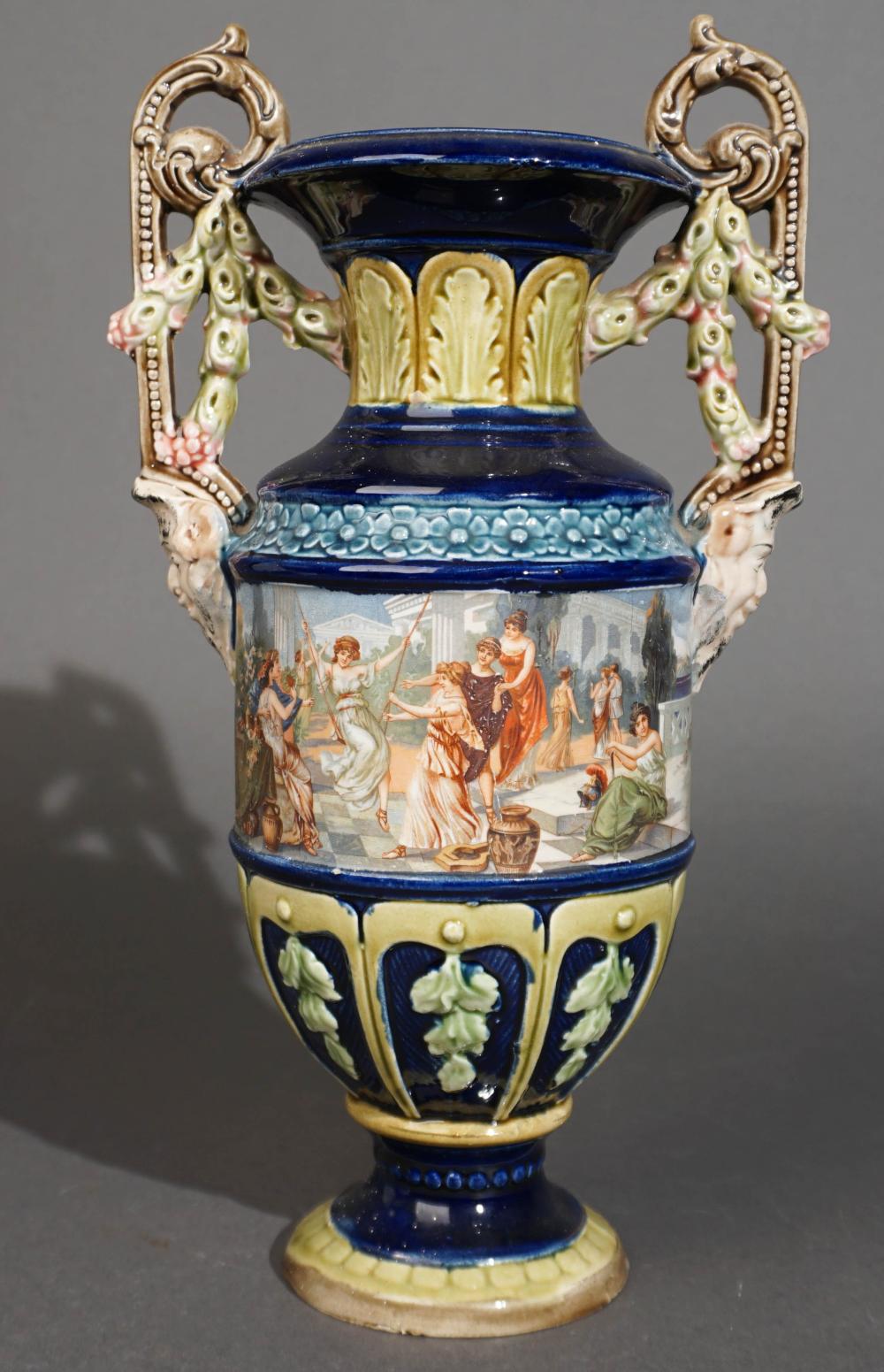 NEOCLASSICAL BARBOTINE MAJOLICA