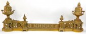 NEOCLASSICAL BRASS FIREPLACE C