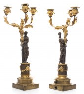 NEOCLASSICAL BRONZE FIGURAL CA