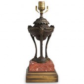 NEOCLASSICAL BRONZE RAM TABLE