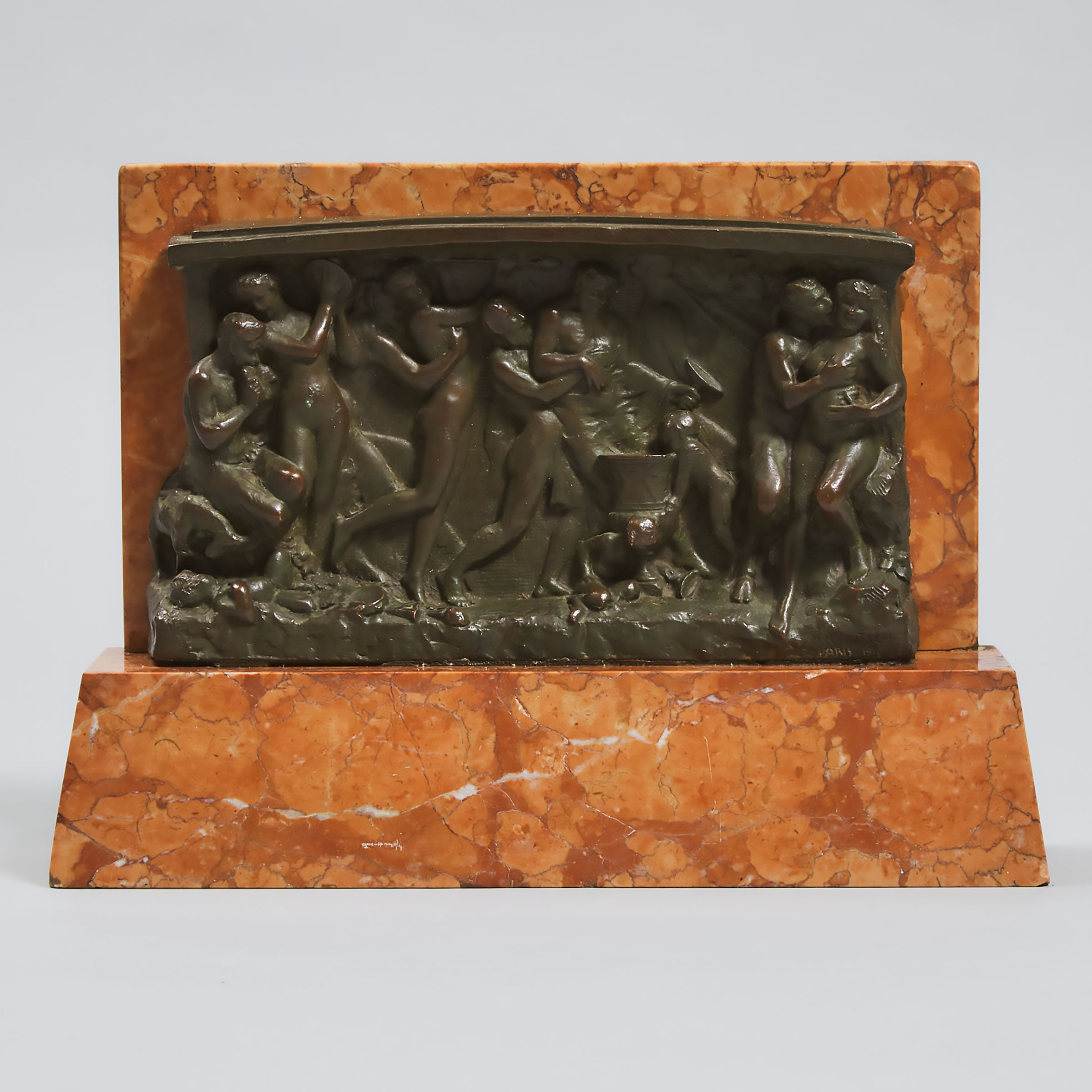 Neoclassical Bronze Relief Panel