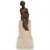 NEOCLASSICAL BRONZE SITTING FE