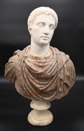 NEOCLASSICAL CARVED MARBLE BUS