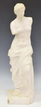 NEOCLASSICAL CARVED MARBLE SCU