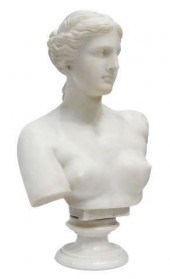 NEOCLASSICAL CARVED MARBLE VEN