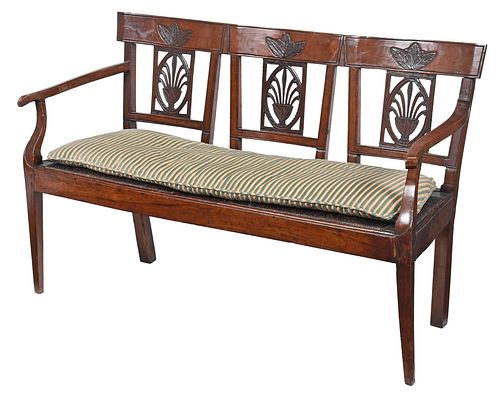 NEOCLASSICAL CARVED WALNUT RUSH