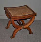 NEOCLASSICAL CURULE FORM STOOL