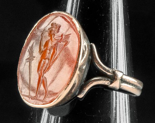 NEOCLASSICAL ELECTRUM RING ROMAN