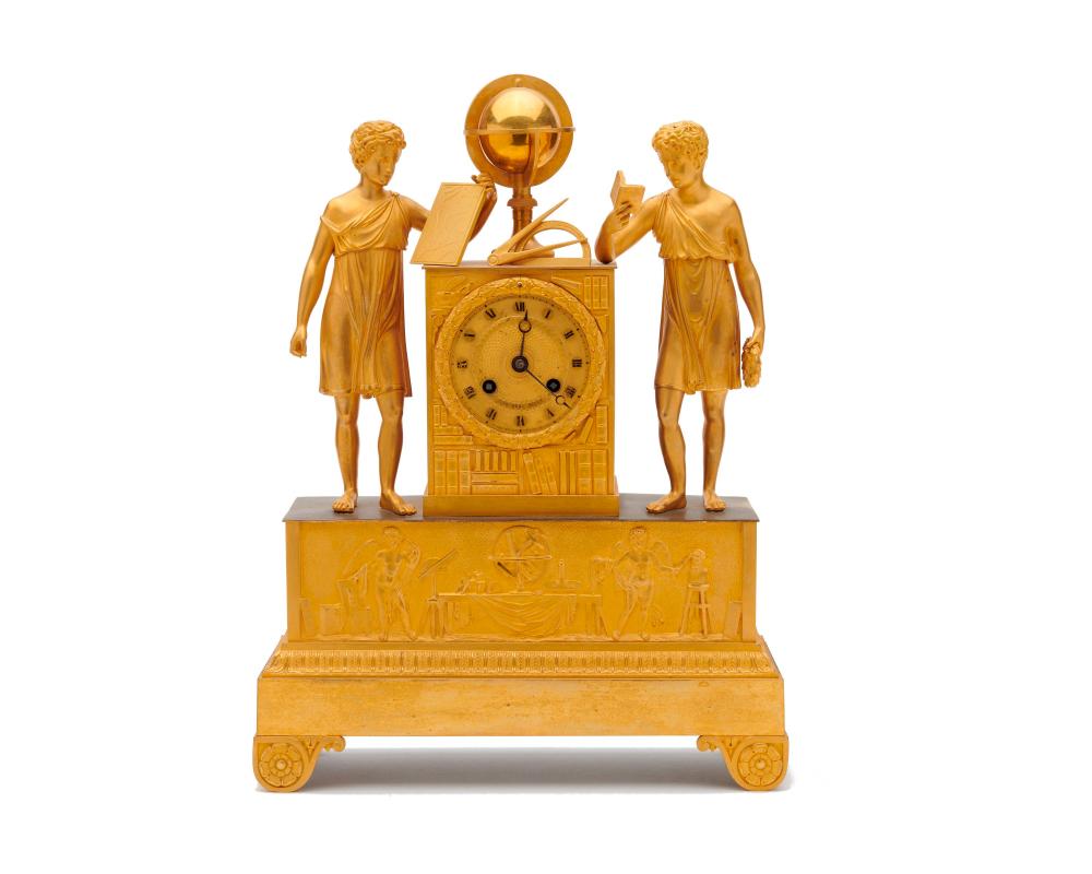NEOCLASSICAL GILT BRONZE FIGURAL