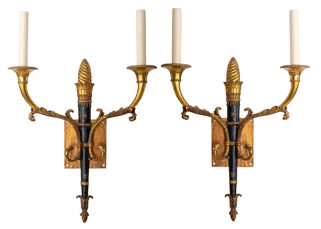 NEOCLASSICAL GILT BRONZE WALL