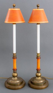 NEOCLASSICAL GILT METAL CANDLE