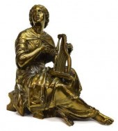 NEOCLASSICAL GILT METAL HARP P