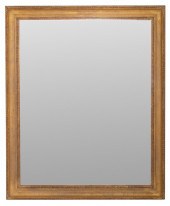 NEOCLASSICAL GILT WOOD BEVELED