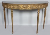 NEOCLASSICAL GILTWOOD DEMILUNE
