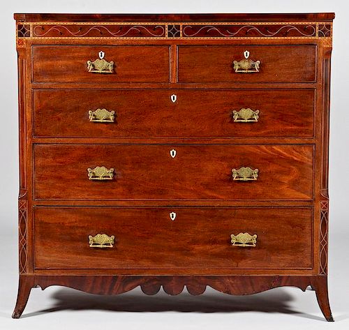 NEOCLASSICAL INLAID CHEST OR