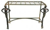 NEOCLASSICAL IRON HALL TABLE,