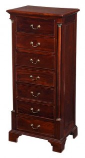 NEOCLASSICAL MAHOGANY BRASS MO