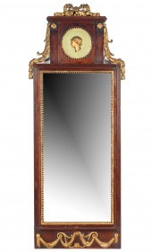 NEOCLASSICAL MAHOGANY WALL MIR