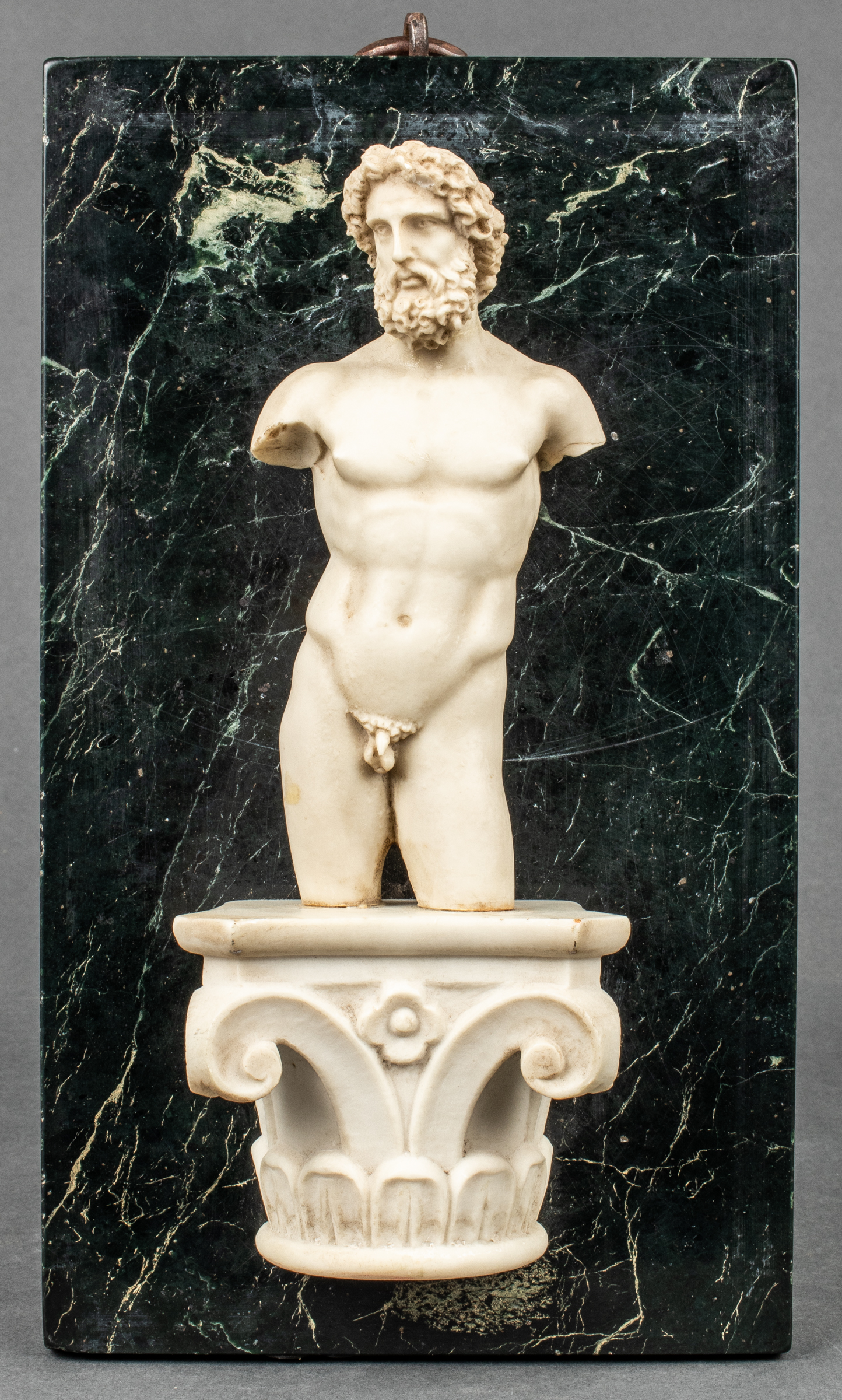 NEOCLASSICAL MALE NUDE SCULPTURE ON