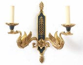 NEOCLASSICAL MANNER BRASS TWO-