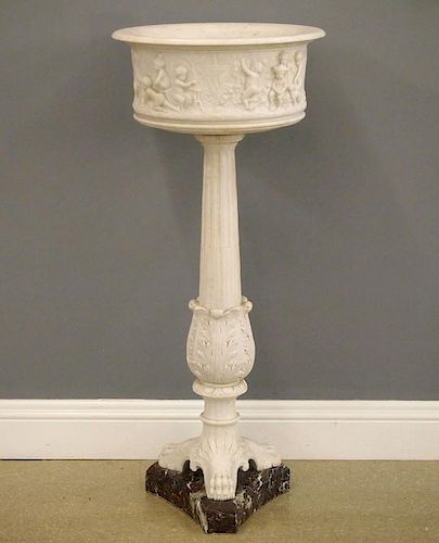 NEOCLASSICAL MARBLE PLANTERAn
