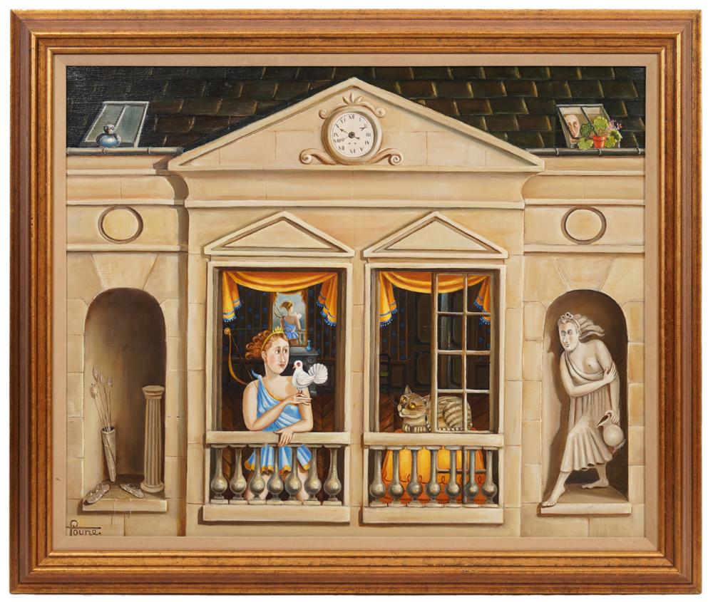 NEOCLASSICAL OIL PAINTING ON CANVAS