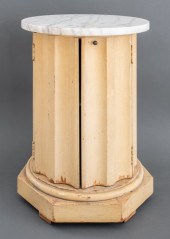 NEOCLASSICAL PAINTED WOOD COLU