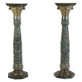 NEOCLASSICAL PAIR MARBLE & BRO