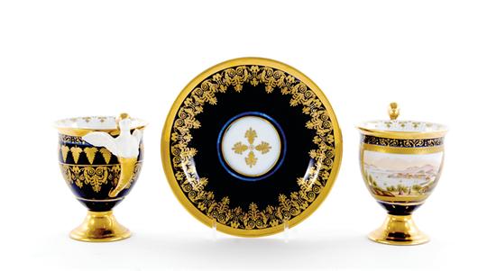 Neoclassical porcelain cup and