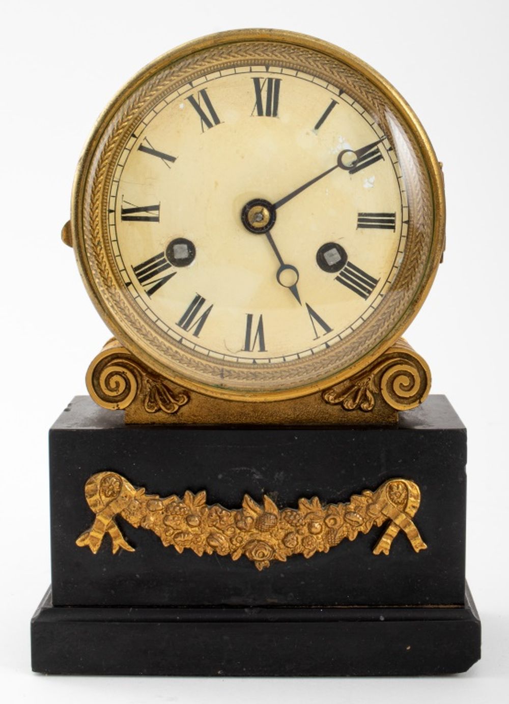 NEOCLASSICAL STYLE BRASS MANTEL