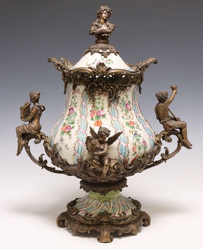 NEOCLASSICAL STYLE BRONZE-MOUNTED