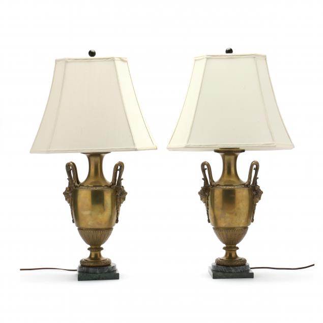 NEOCLASSICAL STYLE BRONZE URN TABLE