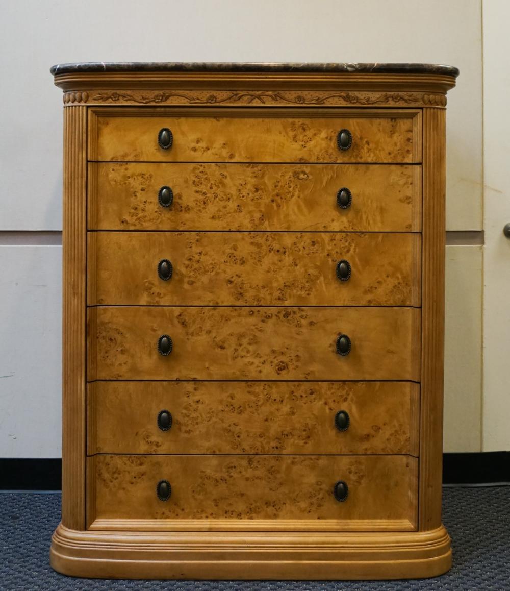 NEOCLASSICAL STYLE BURL AND MAPLE