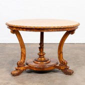 NEOCLASSICAL-STYLE BURLWOOD CE